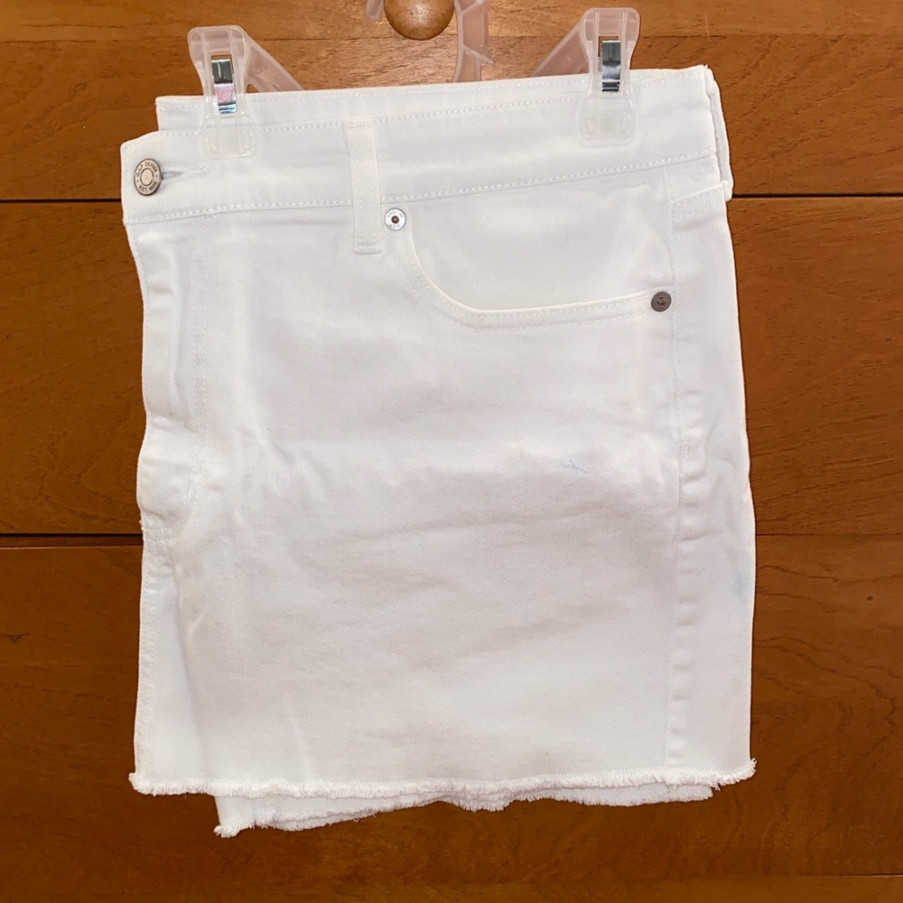 Gap White Denim Mini Skirt